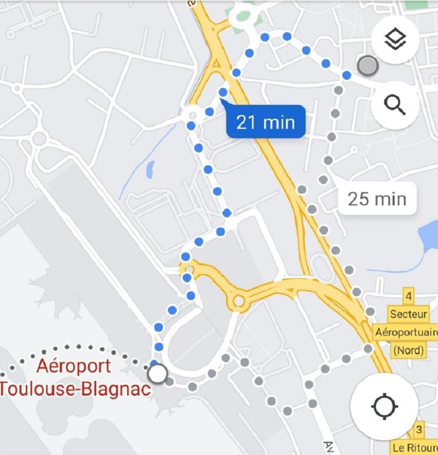 :) Spacieux T4 AÉROPORT, ensoleillé, déco soignée Blagnac Exterior foto
